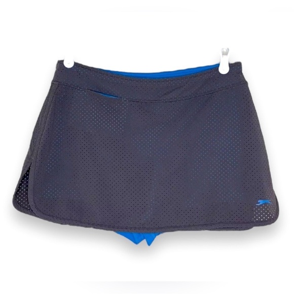 Slazenger Gray and Blue Athletic Skort Size Medium - Picture 1 of 5